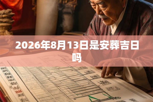2026年8月13日是安葬吉日吗
