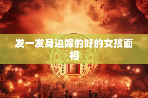 发一发身边嫁的好的女孩面相 发一发身边嫁的好的女孩面相