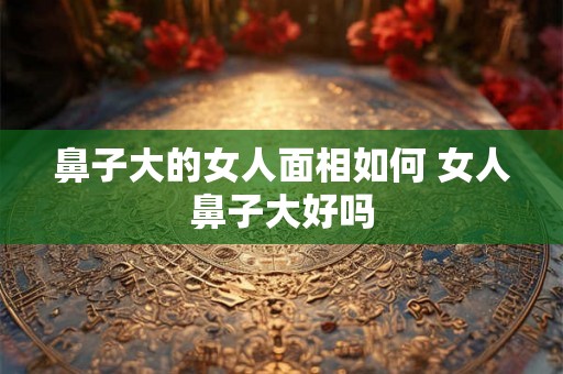 鼻子大的女人面相如何 女人鼻子大好吗