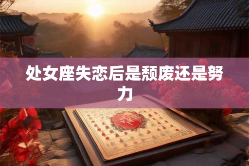 处女座失恋后是颓废还是努力