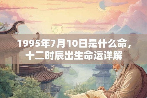 1995年7月10日是什么命,十二时辰出生命运详解 1995年7月10日是什么命,十二时辰出生命运详解