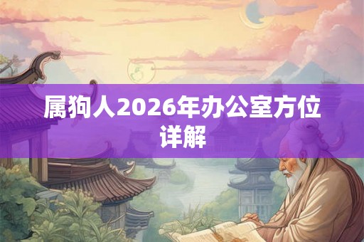 属狗人2026年办公室方位详解 属狗人2026年办公室方位详解