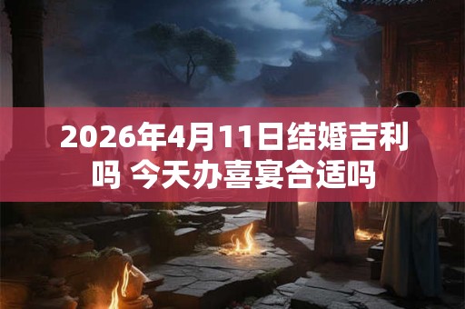 2026年4月11日结婚吉利吗 今天办喜宴合适吗