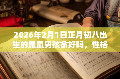 2026年2月1日正月初八出生的属鼠男孩命好吗，性格好不好？