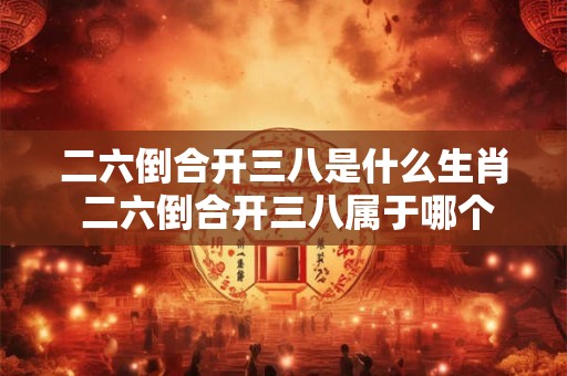 二六倒合开三八是什么生肖 二六倒合开三八属于哪个生肖