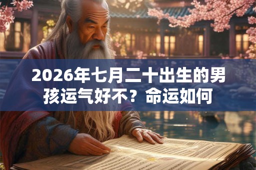 2026年七月二十出生的男孩运气好不？命运如何