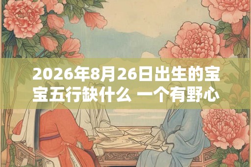 2026年8月26日出生的宝宝五行缺什么 一个有野心和自信的人