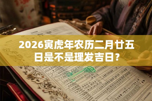 2026寅虎年农历二月廿五日是不是理发吉日? 2026寅虎年农历二月廿五日是不是理发吉日?