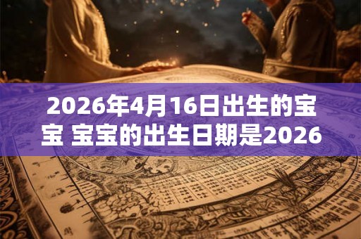 2026年4月16日出生的宝宝 宝宝的出生日期是2026年4月16日吗