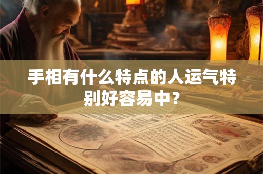 手相有什么特点的人运气特别好容易中? 手相有什么特点的人运气特别好容易中?