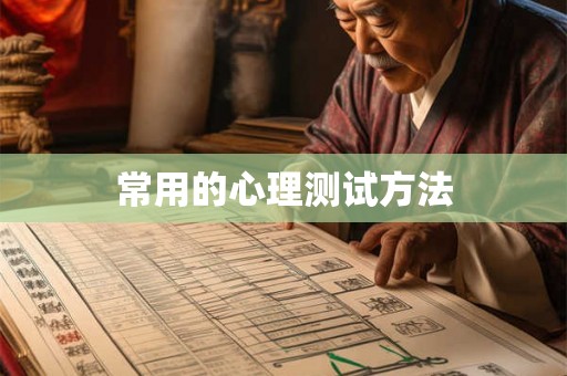 常用的心理测试方法