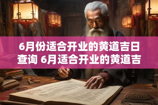 6月份适合开业的黄道吉日查询 6月适合开业的黄道吉日查询