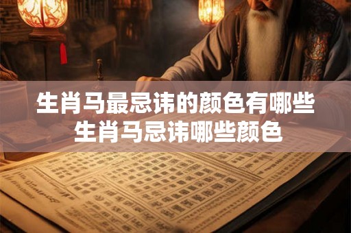 生肖马最忌讳的颜色有哪些 生肖马忌讳哪些颜色