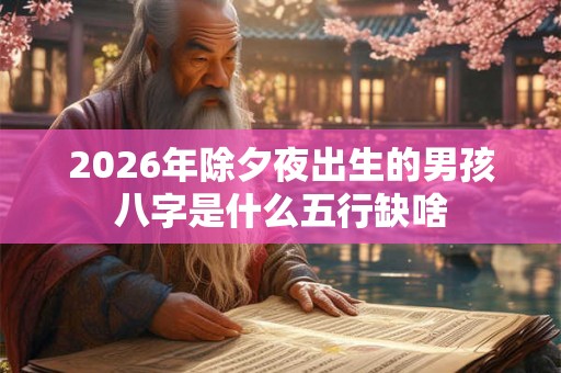 2026年除夕夜出生的男孩八字是什么五行缺啥