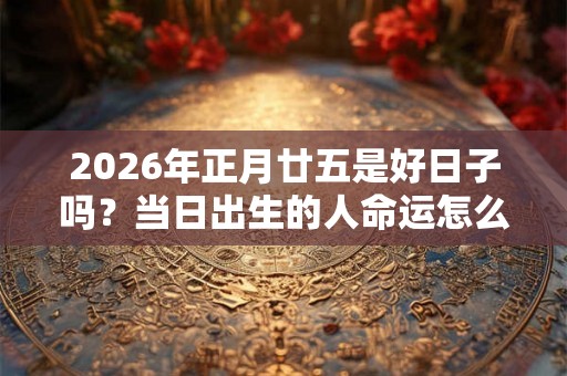 2026年正月廿五是好日子吗？当日出生的人命运怎么样？