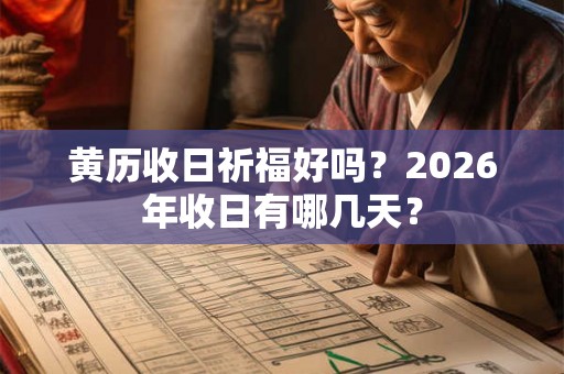 黄历收日祈福好吗?2026年收日有哪几天? 黄历收日祈福好吗?2026年收日有哪几天?