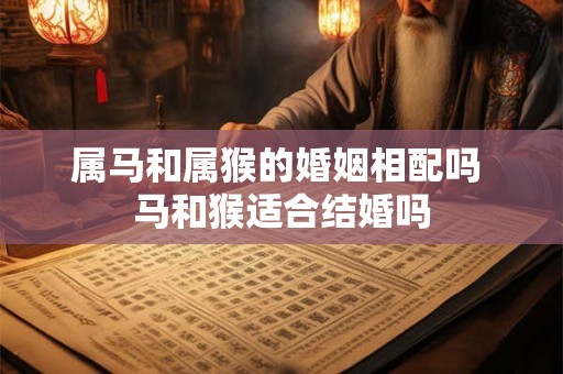 属马和属猴的婚姻相配吗 马和猴适合结婚吗