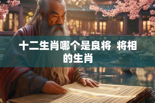 十二生肖哪个是良将  将相的生肖