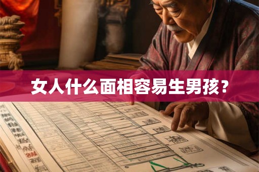 女人什么面相容易生男孩? 女人什么面相容易生男孩?