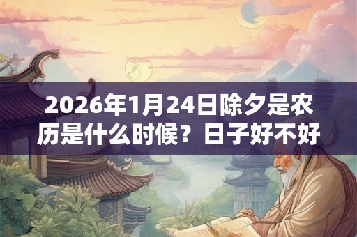 2026年1月24日除夕是农历是什么时候？日子好不好？