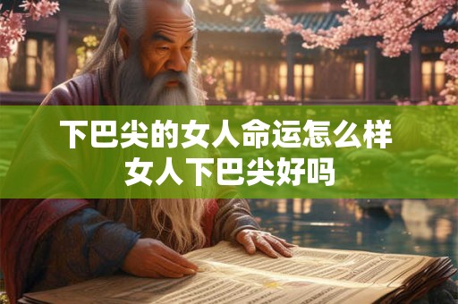 下巴尖的女人命运怎么样 女人下巴尖好吗