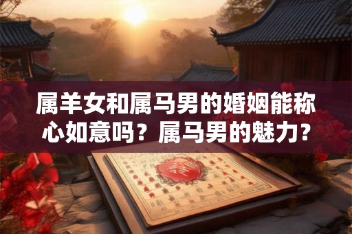 属羊女和属马男的婚姻能称心如意吗？属马男的魅力？