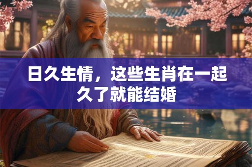 日久生情，这些生肖在一起久了就能结婚