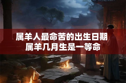 属羊人最命苦的出生日期 属羊几月生是一等命