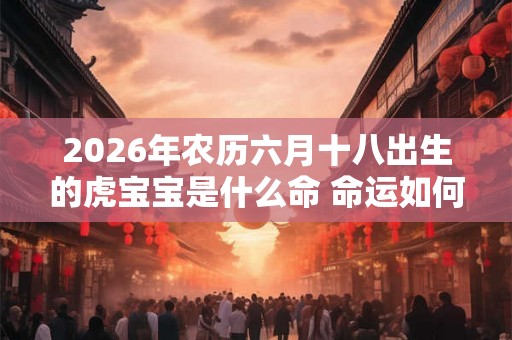 2026年农历六月十八出生的虎宝宝是什么命 命运如何 2026年农历六月十八出生的虎宝宝是什么命 命运如何
