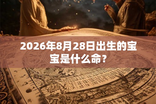 2026年8月28日出生的宝宝是什么命？