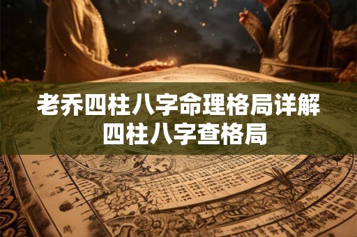 老乔四柱八字命理格局详解 四柱八字查格局 老乔四柱八字命理格局详解 四柱八字查格局