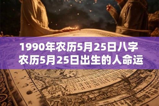 1990年农历5月25日八字  农历5月25日出生的人命运