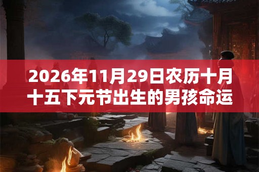 2026年11月29日农历十月十五下元节出生的男孩命运