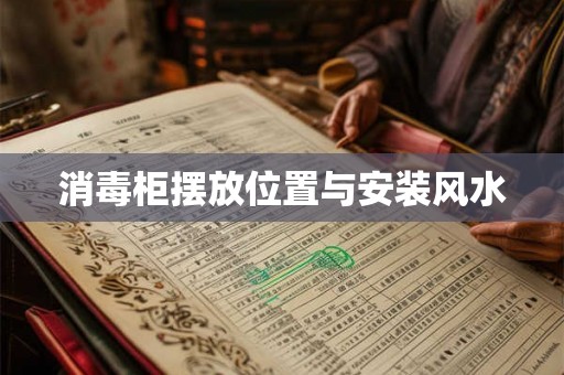 消毒柜摆放位置与安装风水