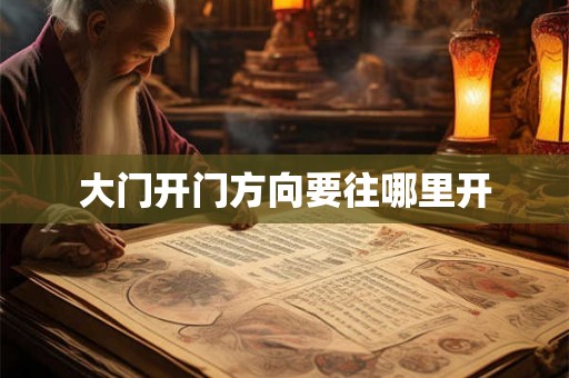 大门开门方向要往哪里开