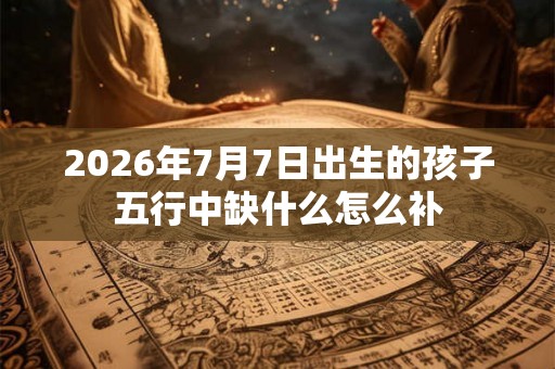 2026年7月7日出生的孩子五行中缺什么怎么补 2026年7月7日出生的孩子五行中缺什么怎么补