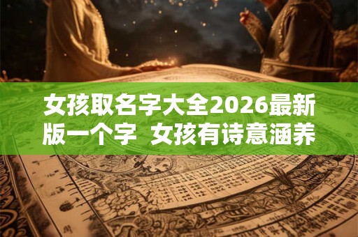 女孩取名字大全2026最新版一个字  女孩有诗意涵养的名字