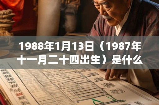 1988年1月13日（1987年十一月二十四出生）是什么命_命运如何