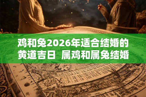 鸡和兔2026年适合结婚的黄道吉日  属鸡和属兔结婚最佳日期