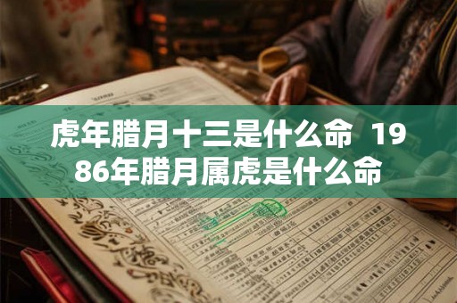 虎年腊月十三是什么命  1986年腊月属虎是什么命