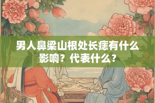 男人鼻梁山根处长痣有什么影响？代表什么？