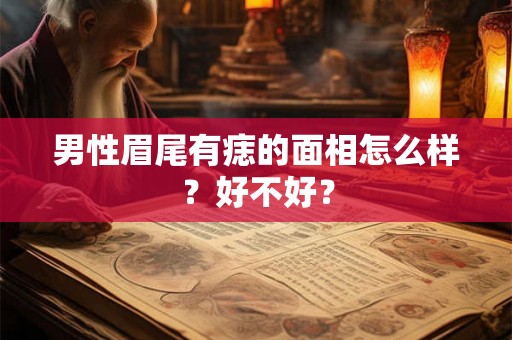 男性眉尾有痣的面相怎么样？好不好？