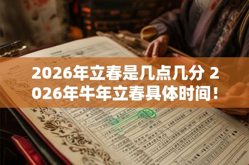 2026年立春是几点几分 2026年牛年立春具体时间！