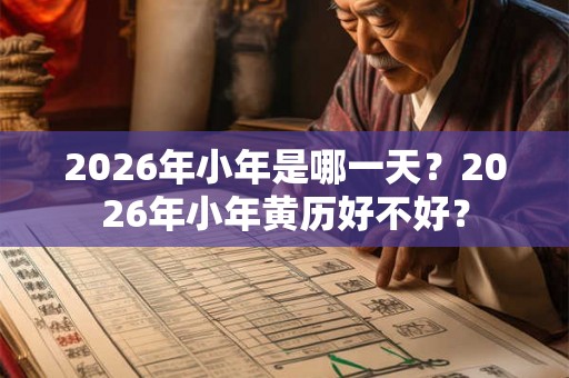 2026年小年是哪一天？2026年小年黄历好不好？
