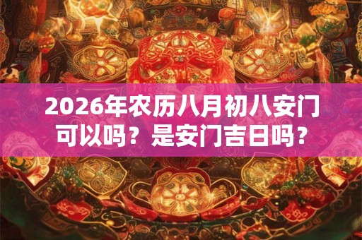 2026年农历八月初八安门可以吗?是安门吉日吗? 2026年农历八月初八安门可以吗?是安门吉日吗?