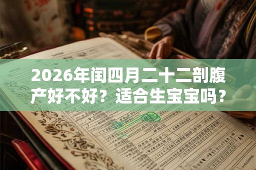 2026年闰四月二十二剖腹产好不好?适合生宝宝吗? 2026年闰四月二十二剖腹产好不好?适合生宝宝吗?