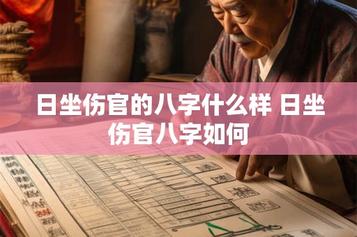 日坐伤官的八字什么样 日坐伤官八字如何 日坐伤官的八字什么样 日坐伤官八字如何