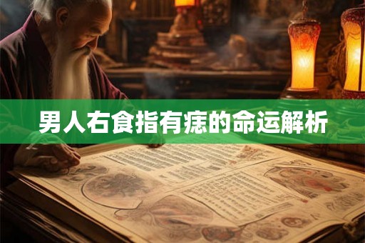男人右食指有痣的命运解析