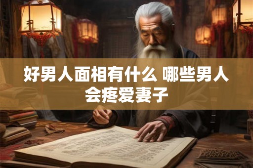 好男人面相有什么 哪些男人会疼爱妻子