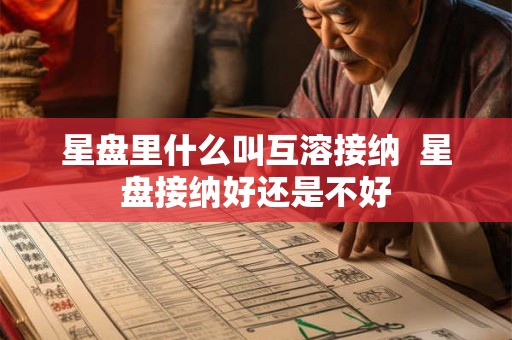 星盘里什么叫互溶接纳  星盘接纳好还是不好
